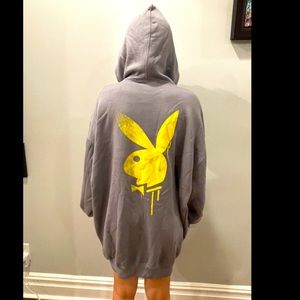 Playboy x Missguided Gray T Shirt Dress